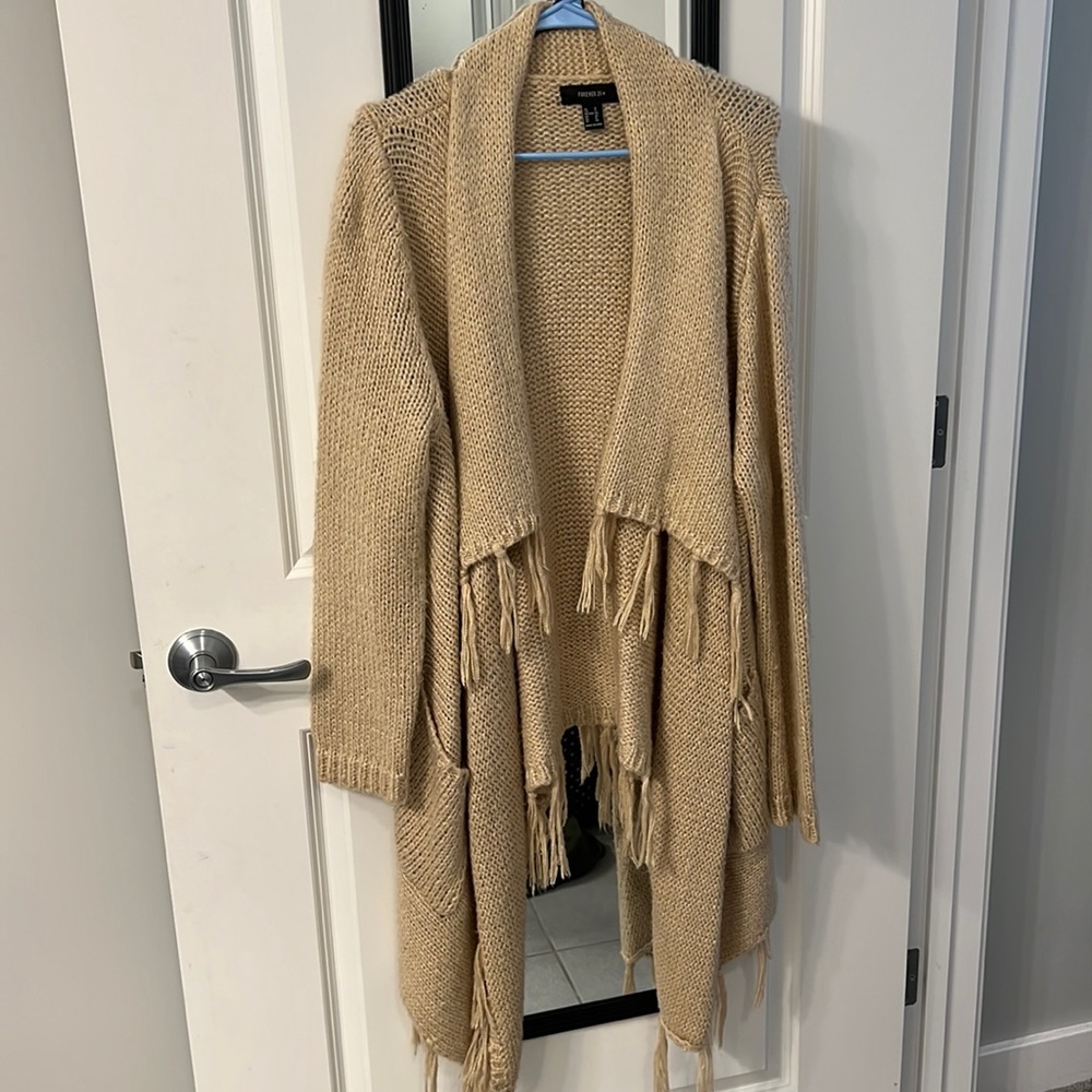 Wool sweater cardigan